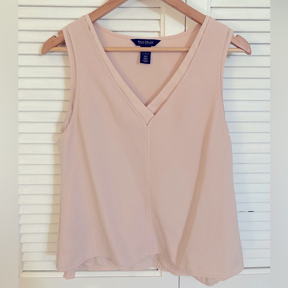 Pale pink sleeveless top